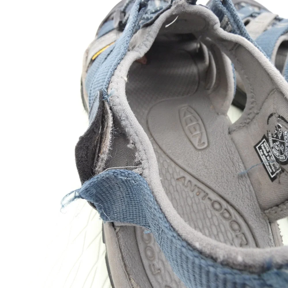 Keen Newport H2 Mens US 13 Hiking Sandals Blue Black Slingback Slip On Shoes